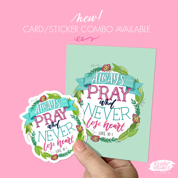 Pray Bold Prayers sticker - Krystal Whitten Studio