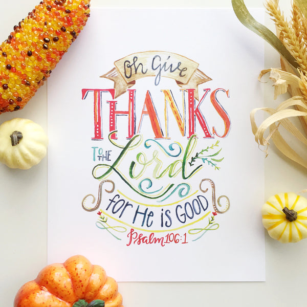 Christian Art Gifts 241583 Give Thanks Psalm 106-1 Writing Paper Set
