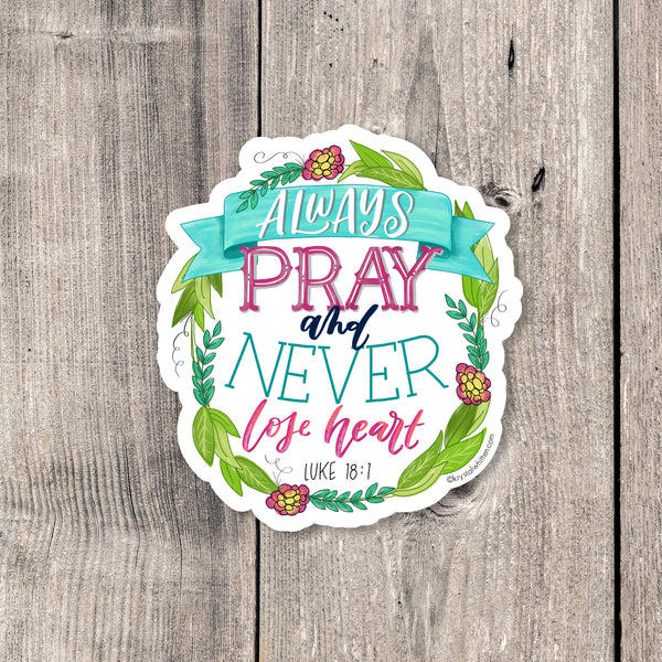 Pray Bold Prayers sticker - Krystal Whitten Studio