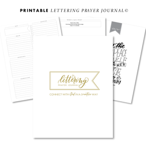 The Lettering Prayer Journal® (PRINTABLE)