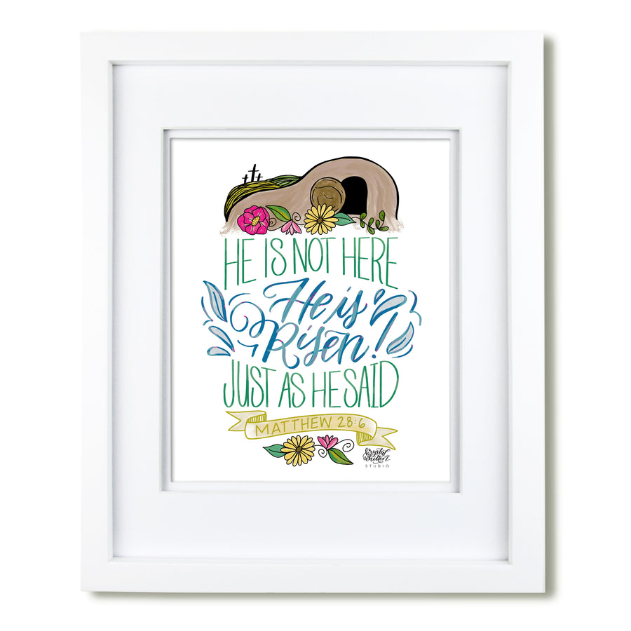 He is Risen art print