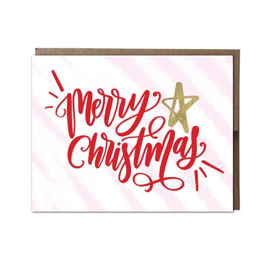 "Merry Christmas" card