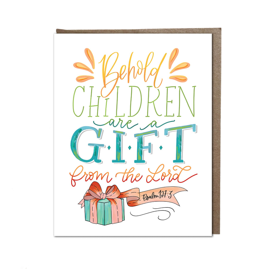 "Children are a Gift" card