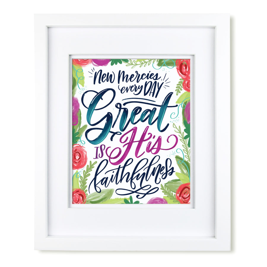 "Great is His Faithfulness" [art print or canvas]