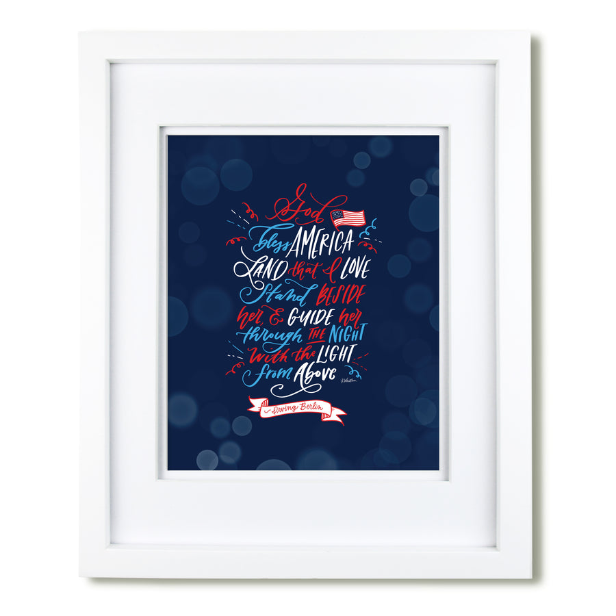 “God Bless America" art print