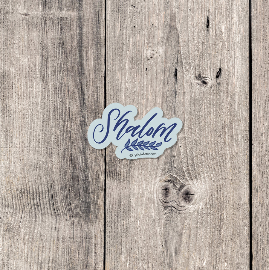 "Shalom" sticker mini