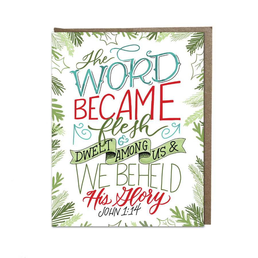 "The Word Became Flesh" card