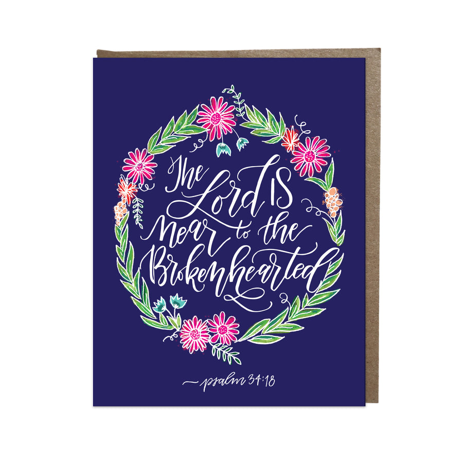 "Near to the Brokenhearted" card